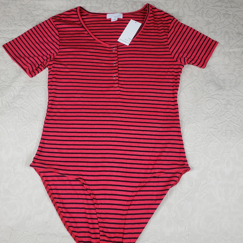 Red body suit top